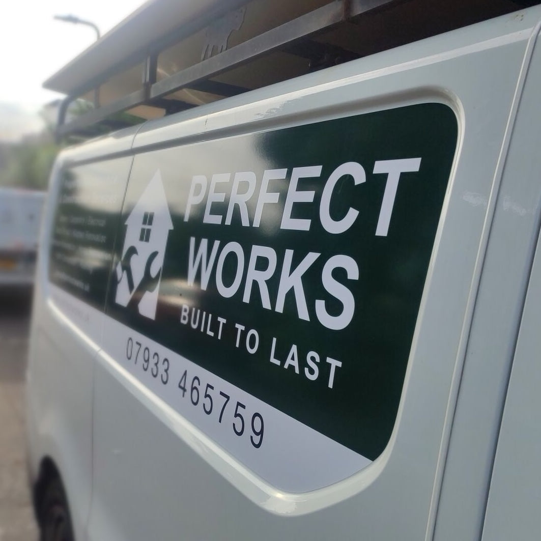 Vinyl van signs