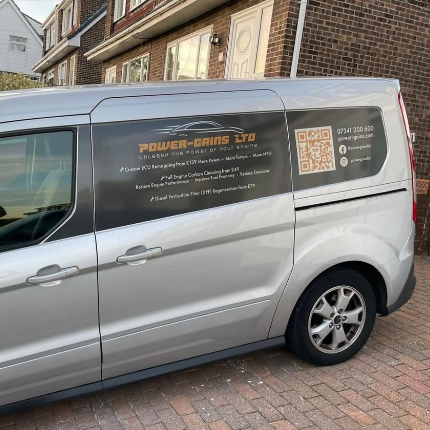 Vinyl van signs