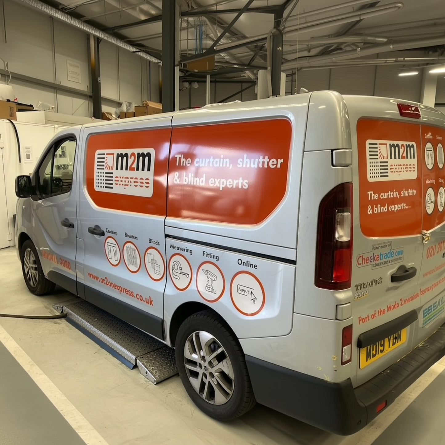 Vinyl van signs